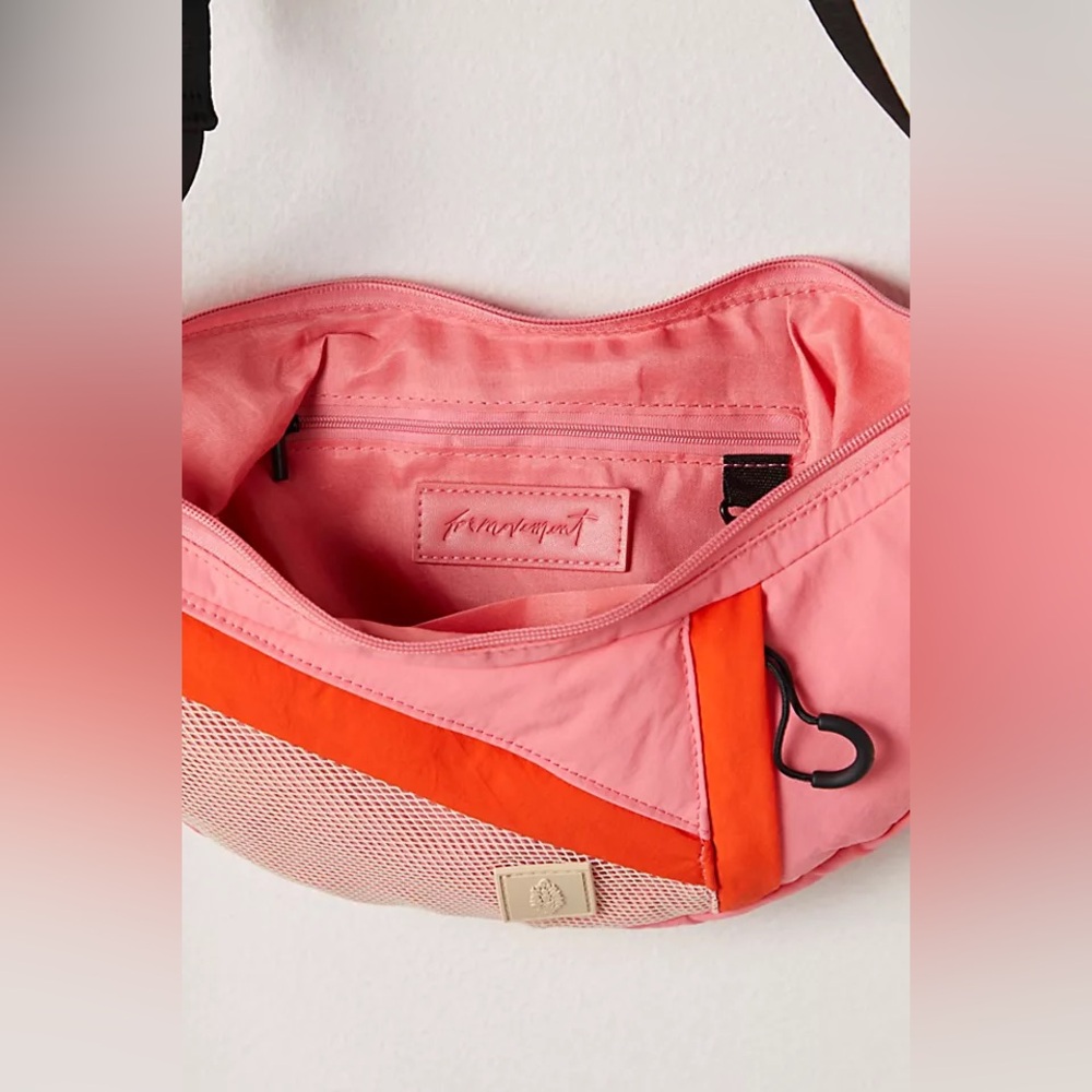 Free People Pink and Orange Crescent Crossbody Sling Bag🩷 - Picture 5 of 5